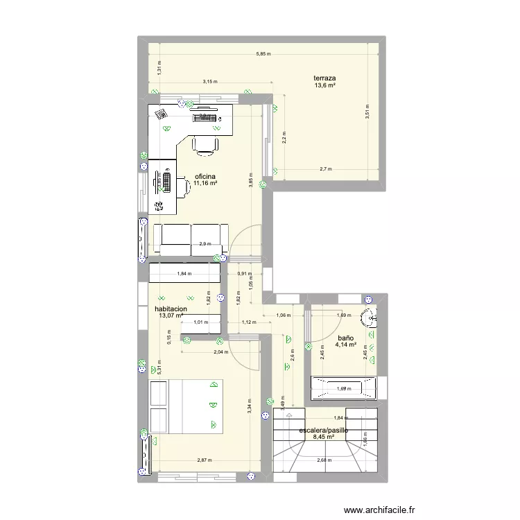plantaalta. Floor plan with plantaalta. Floor plan with