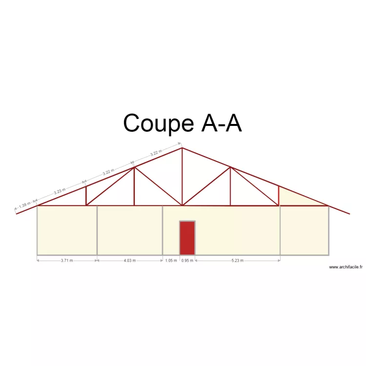 coupe AA prosper. Floor plan with 