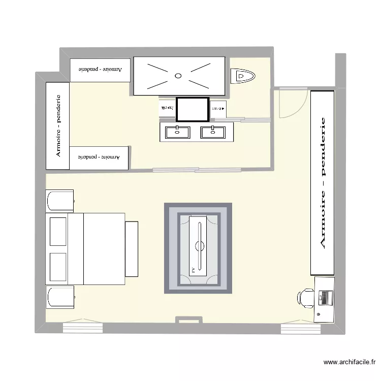 curra suite 1. Floor plan with 