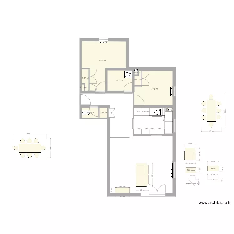 Projet Karine. Floor plan with Projet Karine. Floor plan with
