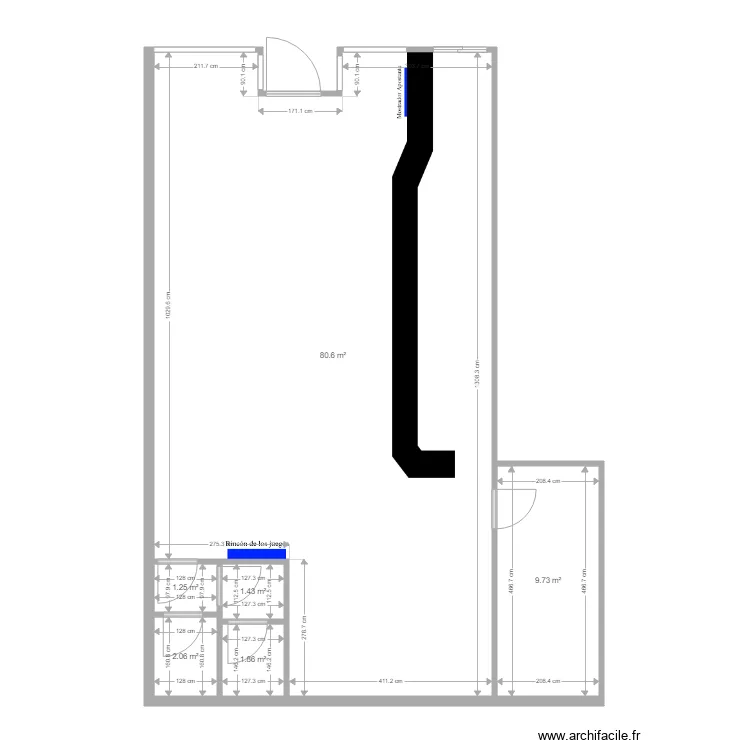 55580 Local Propuesto. Floor plan with 