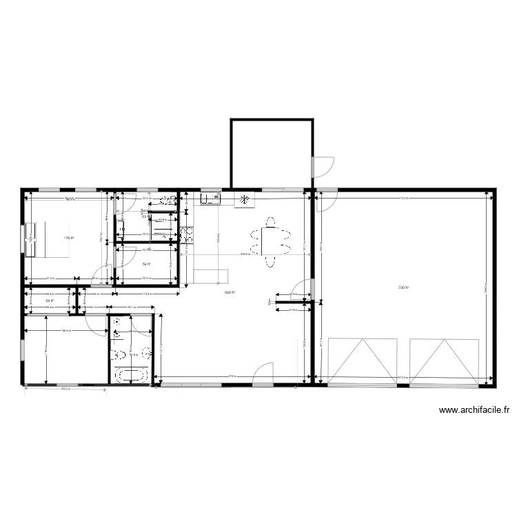 bob ranch house 2 br with island. Floor plan with bob ranch house 2 br with island. Floor plan with
