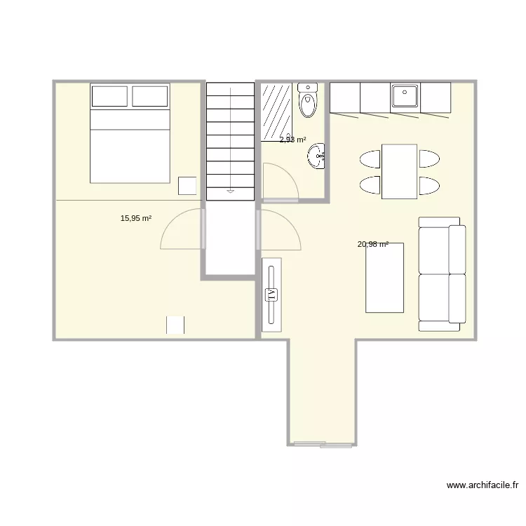potkrovje. Floor plan with potkrovje. Floor plan with