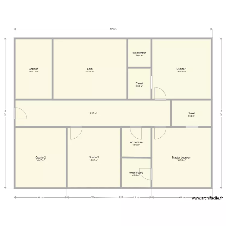 Granja. Floor plan with 