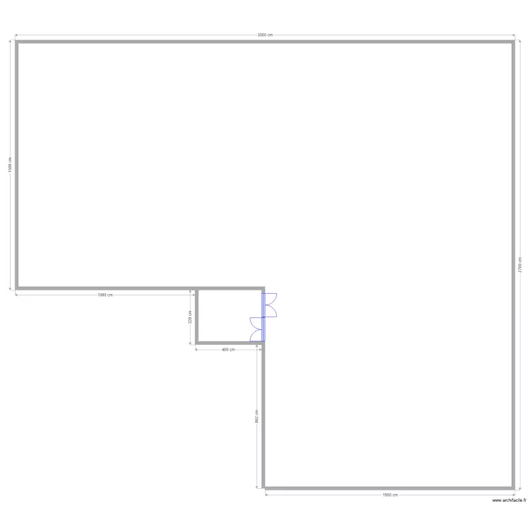 epipode parcelle. Floor plan with 