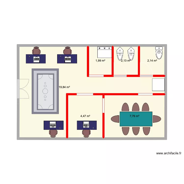 costos. Floor plan with 