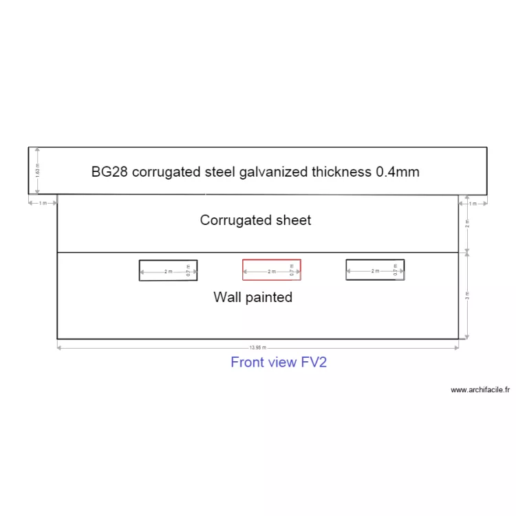 FV2 amico. Floor plan with 