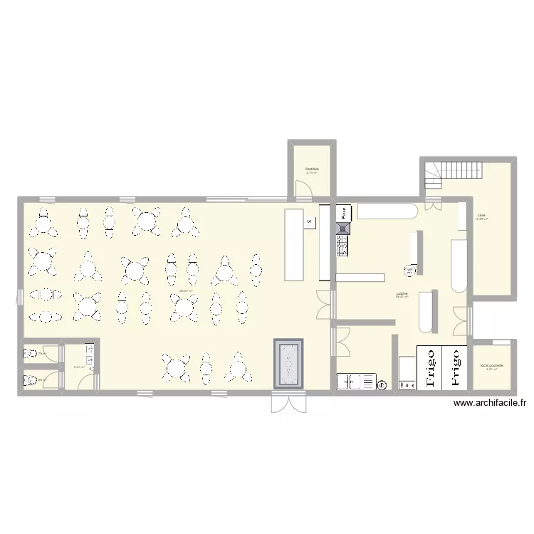 PLAN PAUL CZAJ. Floor plan with 