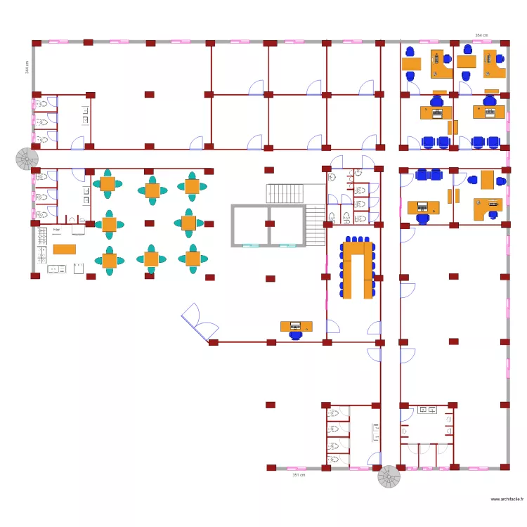 rezdechaussee1. Floor plan with 