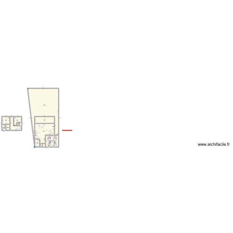 Primer plano nivel 1. Floor plan with 
