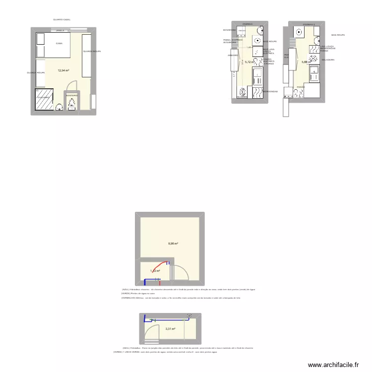 APT PONTOES 1504. Floor plan with 6  and 38 m²