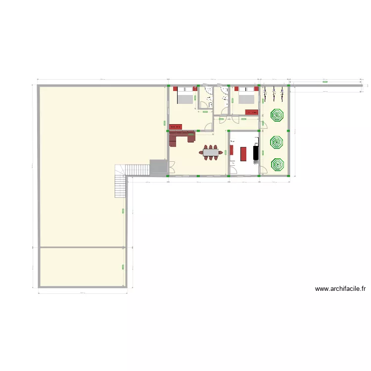 mwamba etage vue en plan v2. Floor plan with 