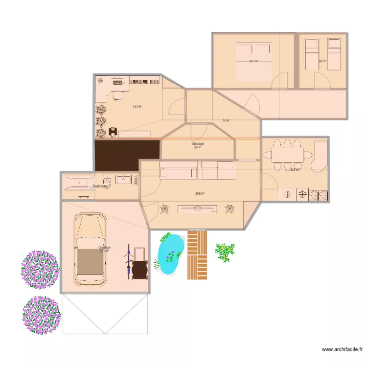 House. Floor plan with 