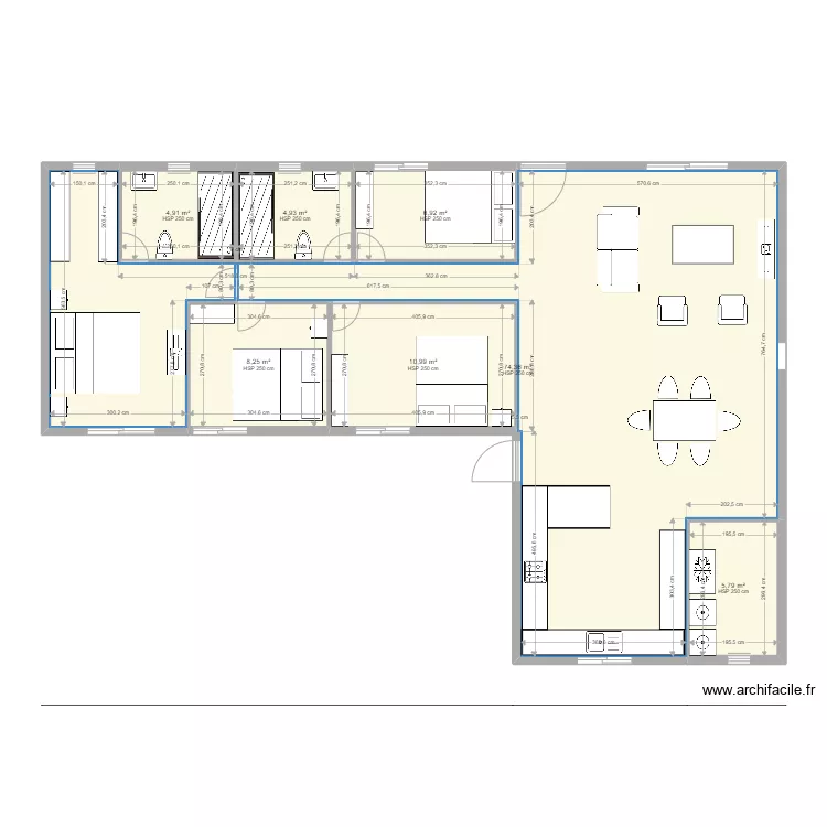 PLANO ROSE 1. Floor plan with 