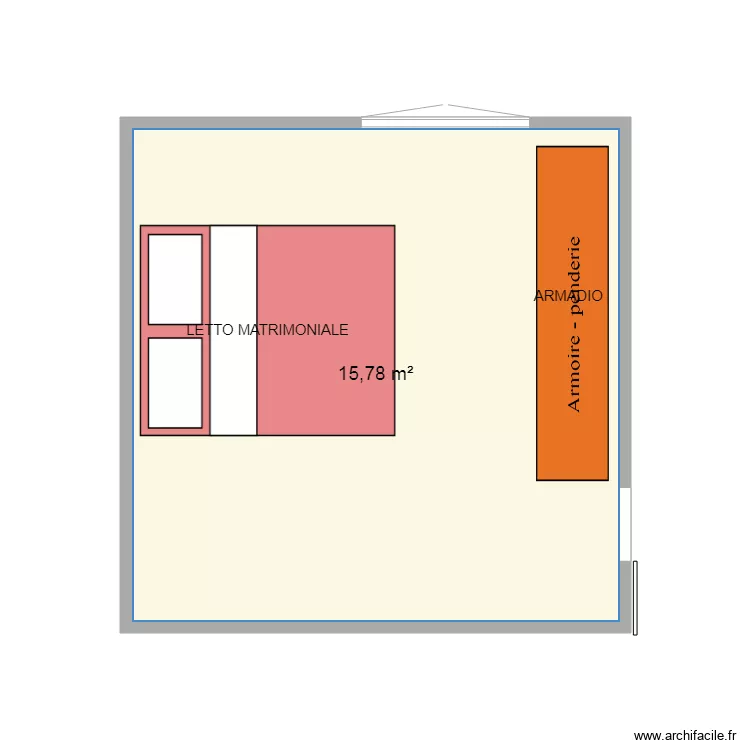 CAMERA DA LETTO. Floor plan with CAMERA DA LETTO. Floor plan with