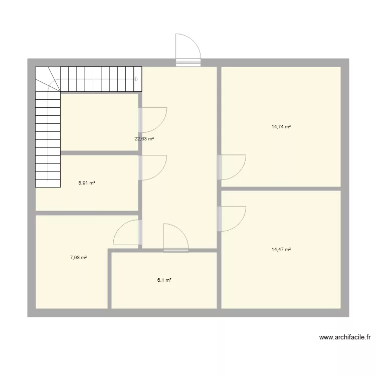 kuca prizemlje. Floor plan with 