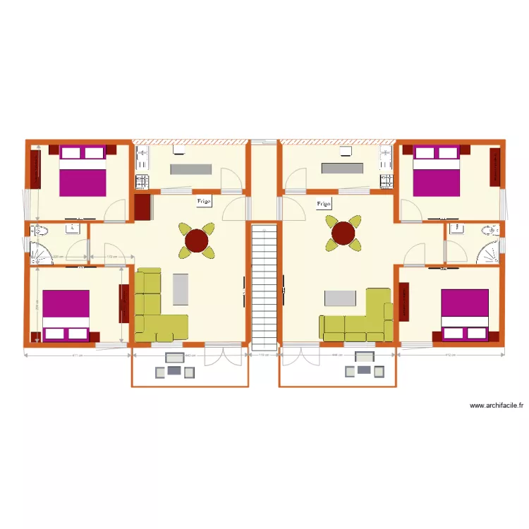 musalac etage. Floor plan with 
