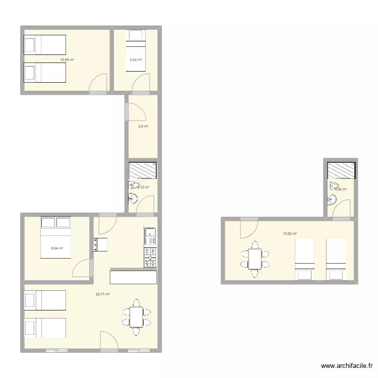 Casa Pudahuel. Floor plan with Casa Pudahuel. Floor plan with