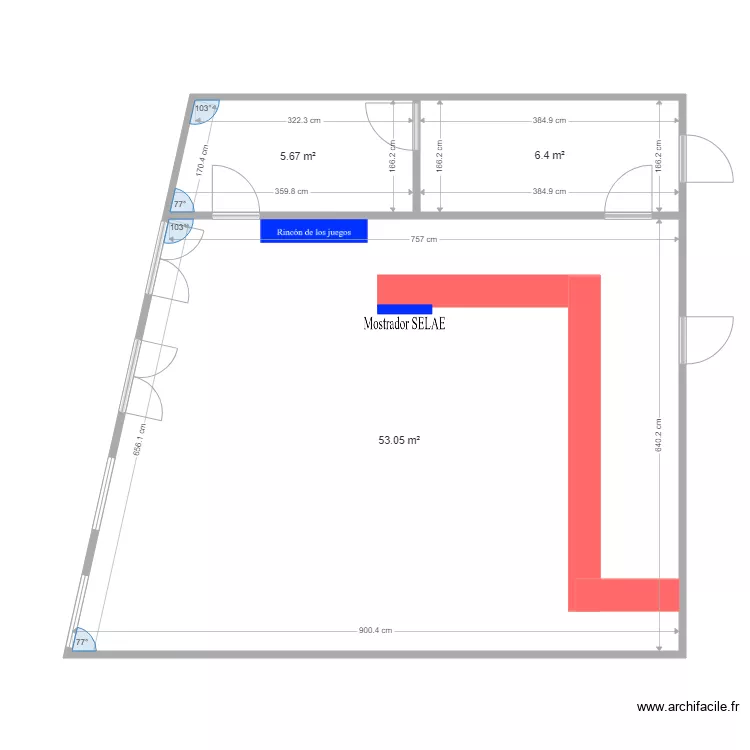 55945 Local Modificado. Floor plan with 