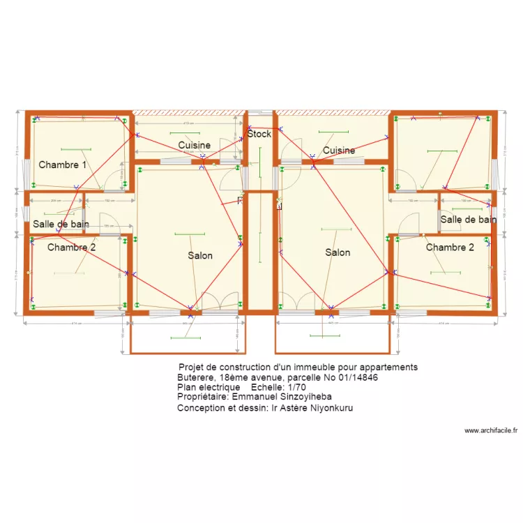 musalac electricit&eacute;. Floor plan with 