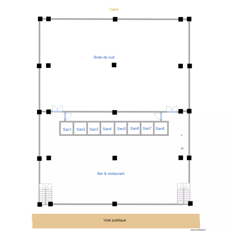 cave. Floor plan with 