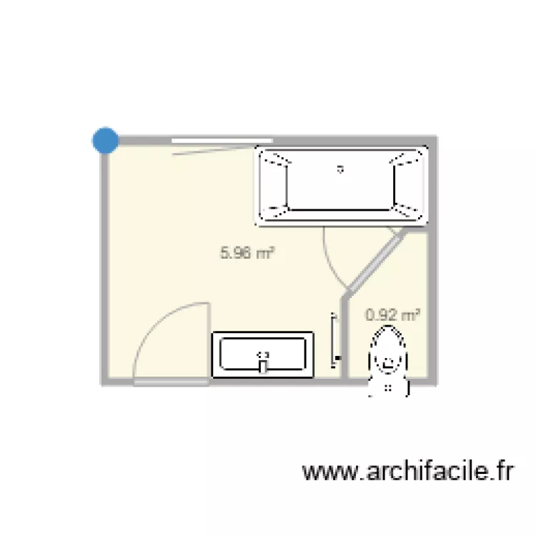SALLE DE BAIN 5. Floor plan with SALLE DE BAIN 5. Floor plan with