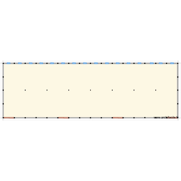 msfhangar vue en plan. Floor plan with 0 room and 0 m2