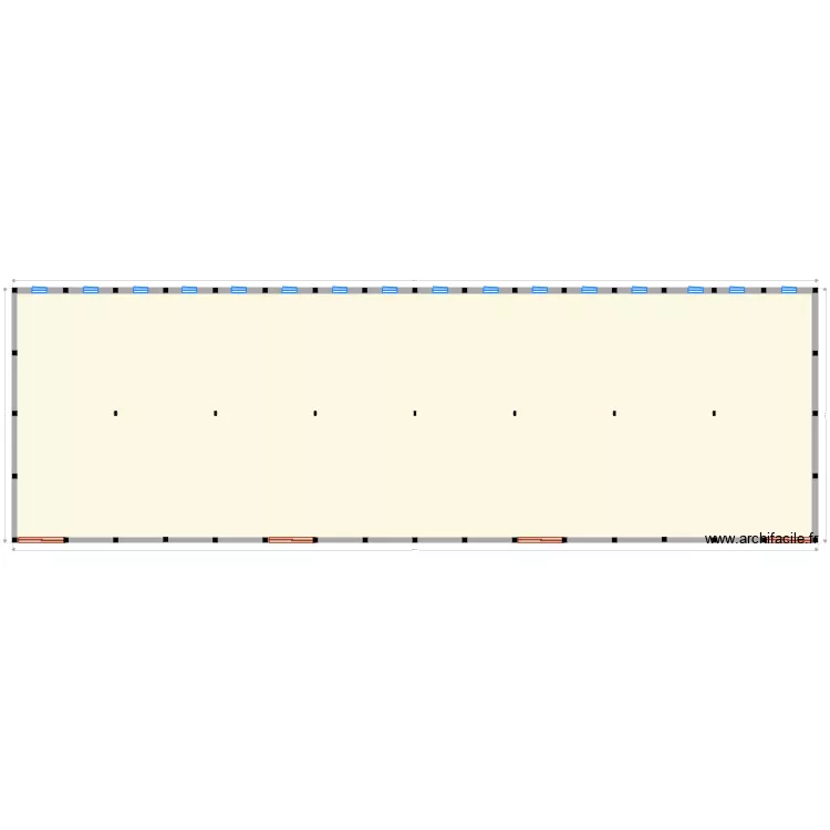 msfhangar vue en plan. Floor plan with 