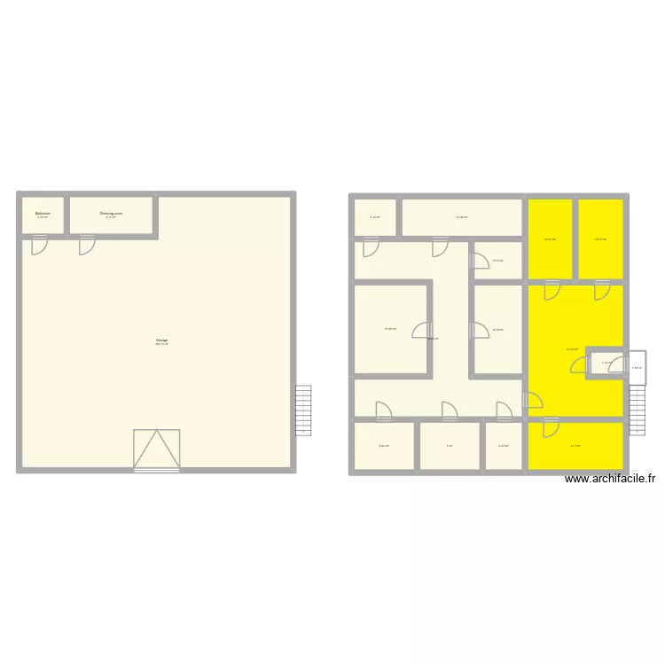 biuro i warsztat. Floor plan with 18 and 378 m² biuro i warsztat. Floor plan with 18 and 378 m²