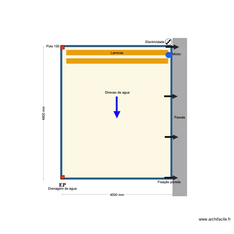 Marco Nacimento. Floor plan with 1 and 18 m² Marco Nacimento. Floor plan with 1 and 18 m²