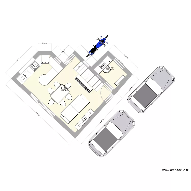 Casa Gaula_CBB_Res-do Chao. Floor plan with 2 rooms and 24 m²