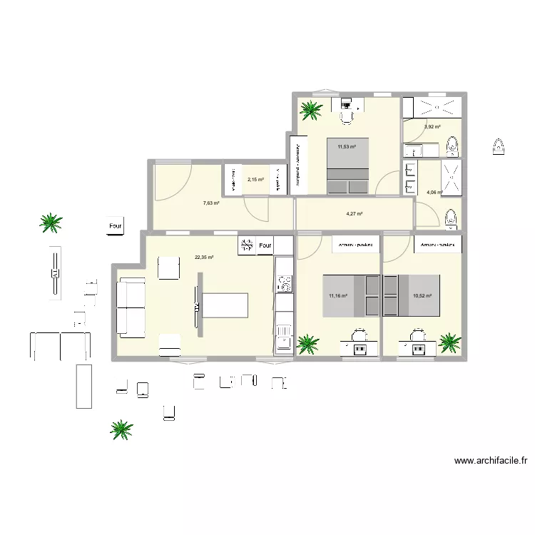 alonso cano cocina a la derecha muro separacion. Floor plan with 