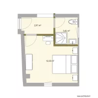 Back bedroom measured dims new shwr