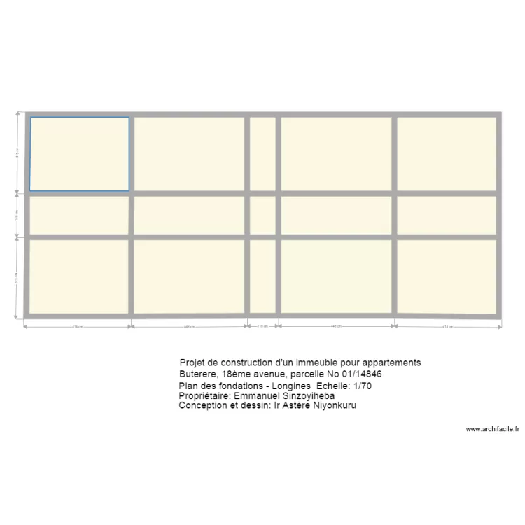 musalac longrines. Floor plan with 