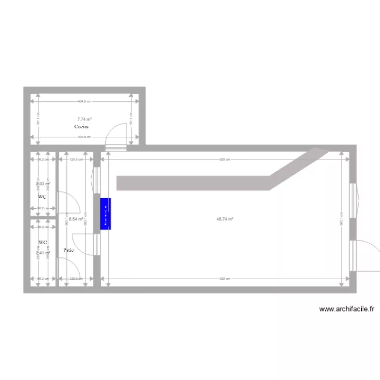 55165 PlanoActual. Floor plan with 