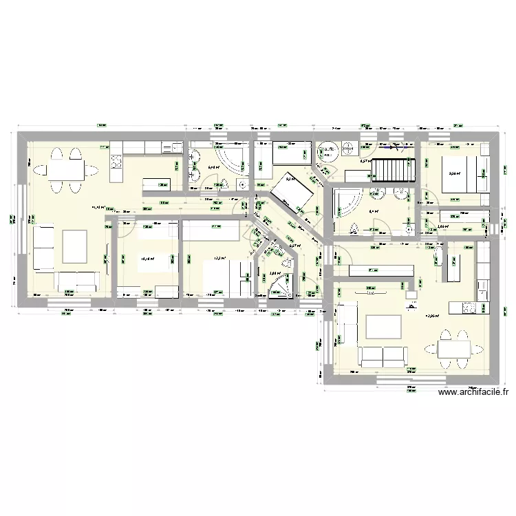 L hi&scaron;a. Floor plan with 