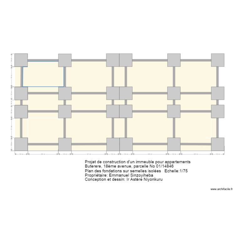 musalac fondations. Floor plan with 0 room and 0 m2