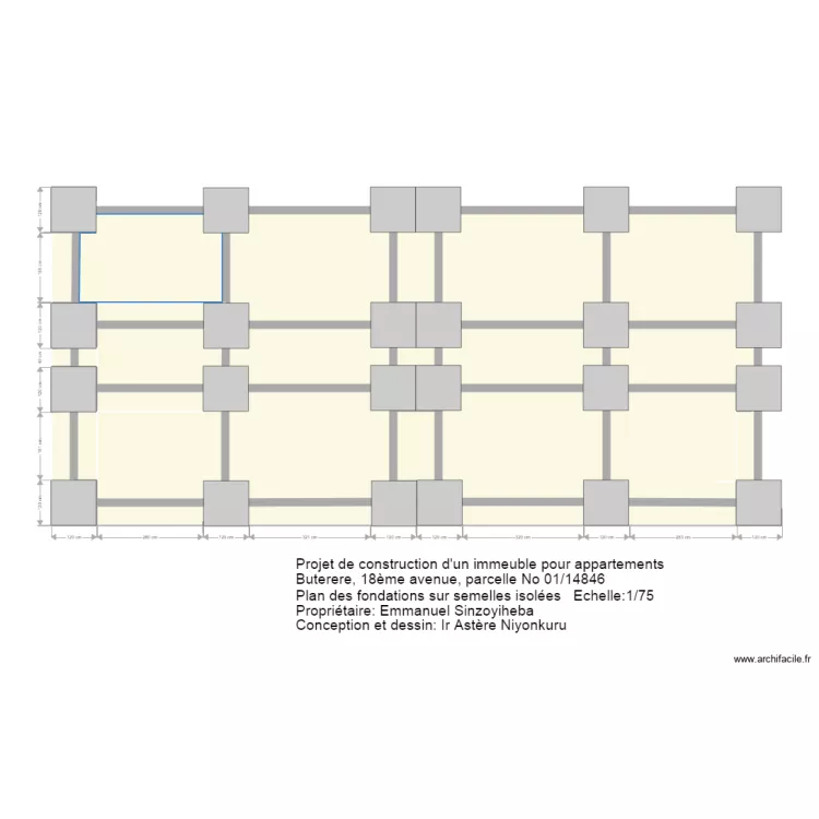 musalac fondations. Floor plan with 