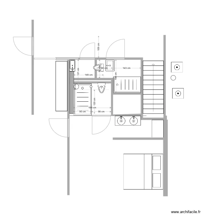 masterbath2. Floor plan with 
