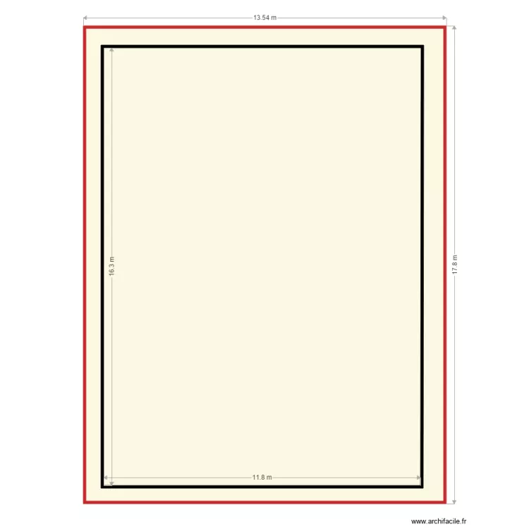 premier hangar vue en plan. Floor plan with 