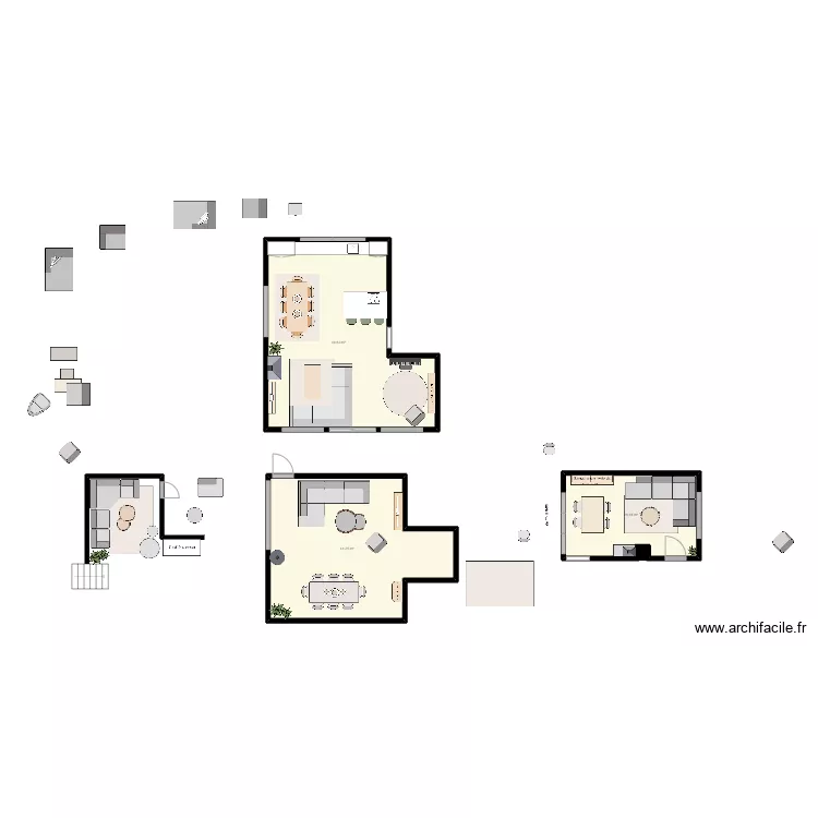 Danish townhouse 1. Floor plan with 