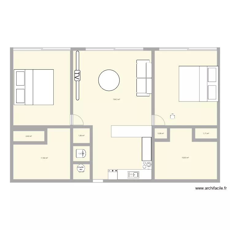 casa1. Floor plan with 