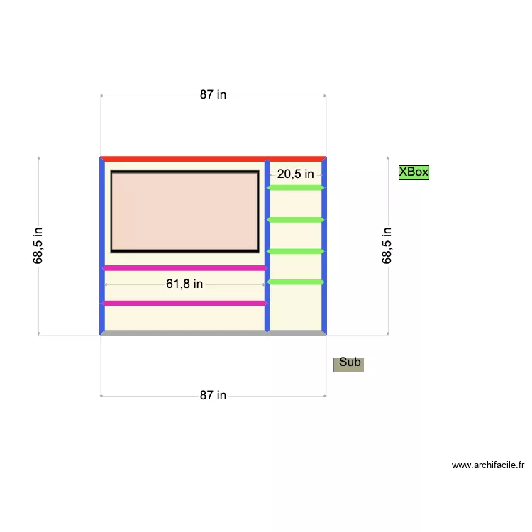 Basement Wall Side View3. Floor plan with 