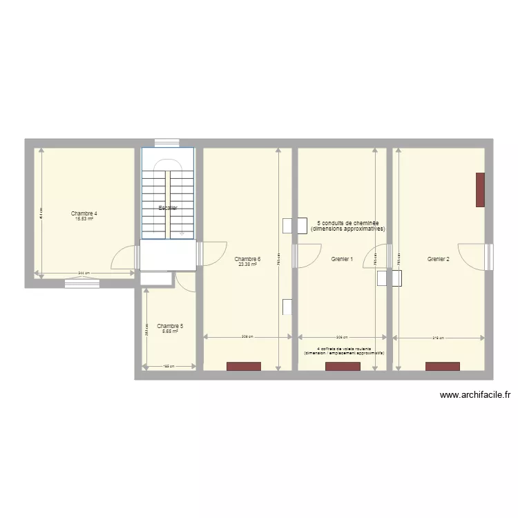 Chic à Chic Etage actuel. Floor plan with Chic à Chic Etage actuel. Floor plan with