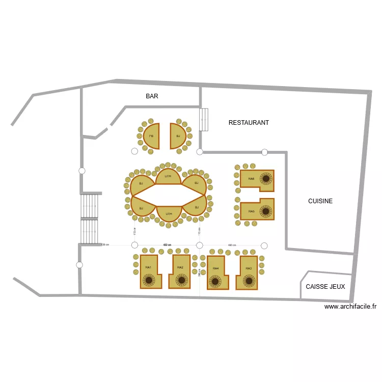 Plan Jeux Septembre Essai 3. Floor plan with 1 Room and 9 m²
