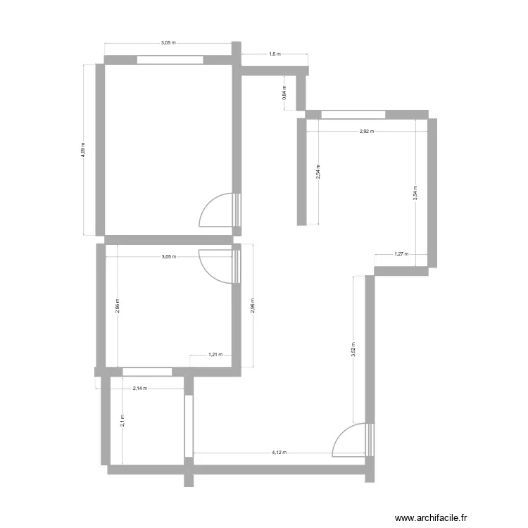 Apartamento Rafael. Floor plan with 