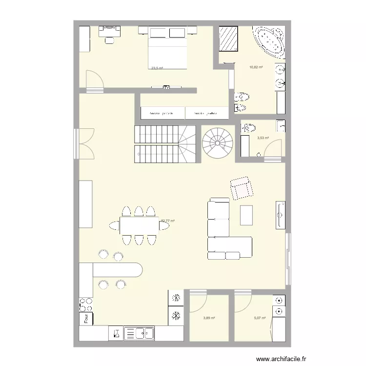 planta 1. Floor plan with 