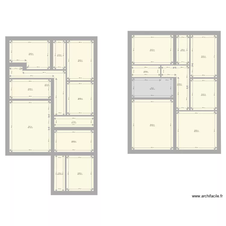2aukstas. Floor plan with 