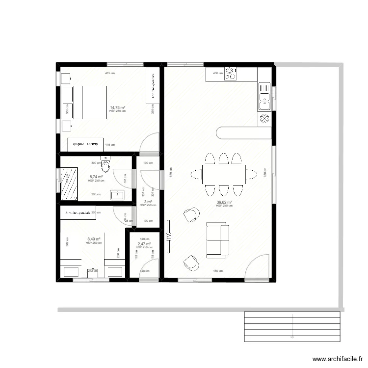 Casa BK 2. Floor plan with 