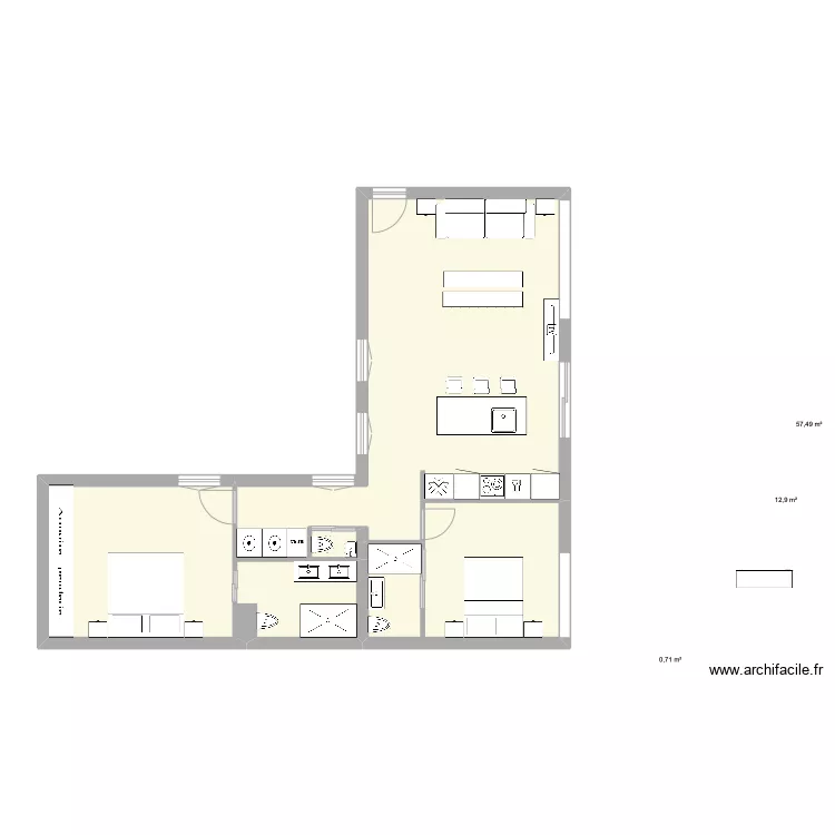 ayala 23  opcion 1. Floor plan with 